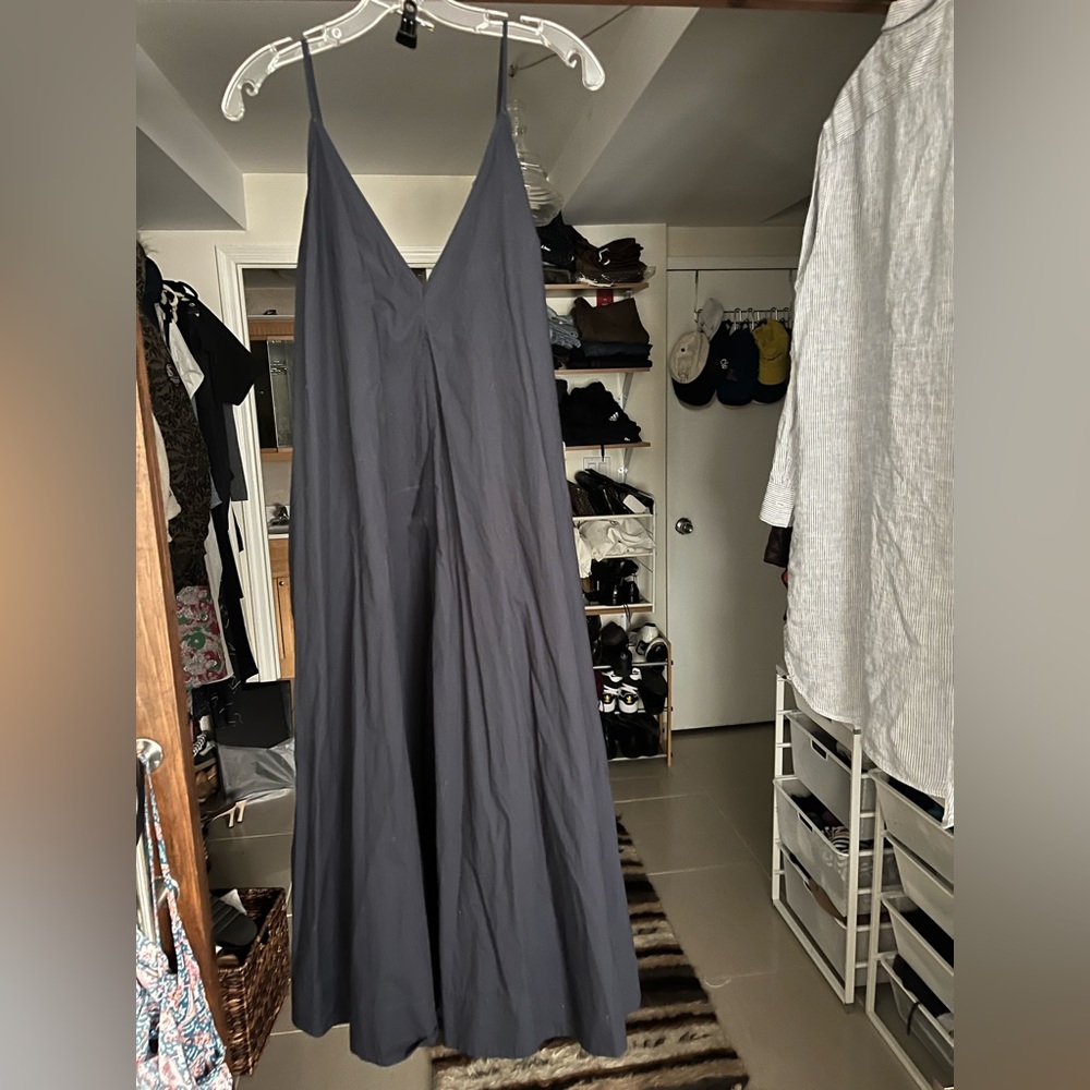 Aritzia Babaton Nouvelle Poplin Dress - Navy blue - Picture 2 of 5